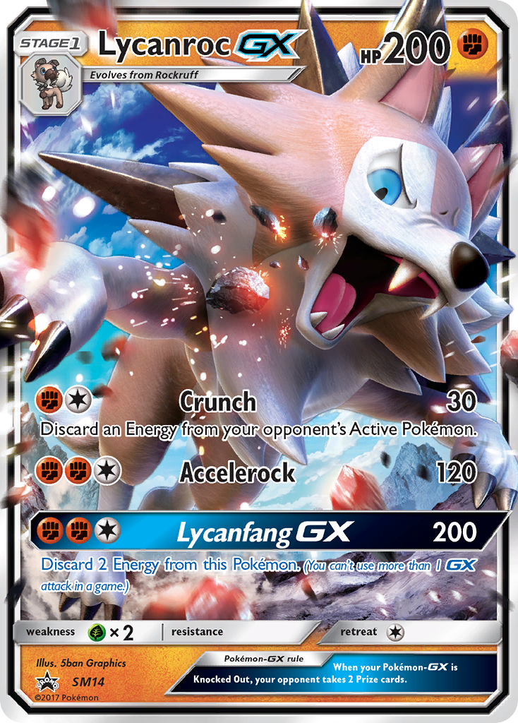 Lycanroc GX (SM14) [Sun & Moon: Black Star Promos] | Exor Games New Glasgow