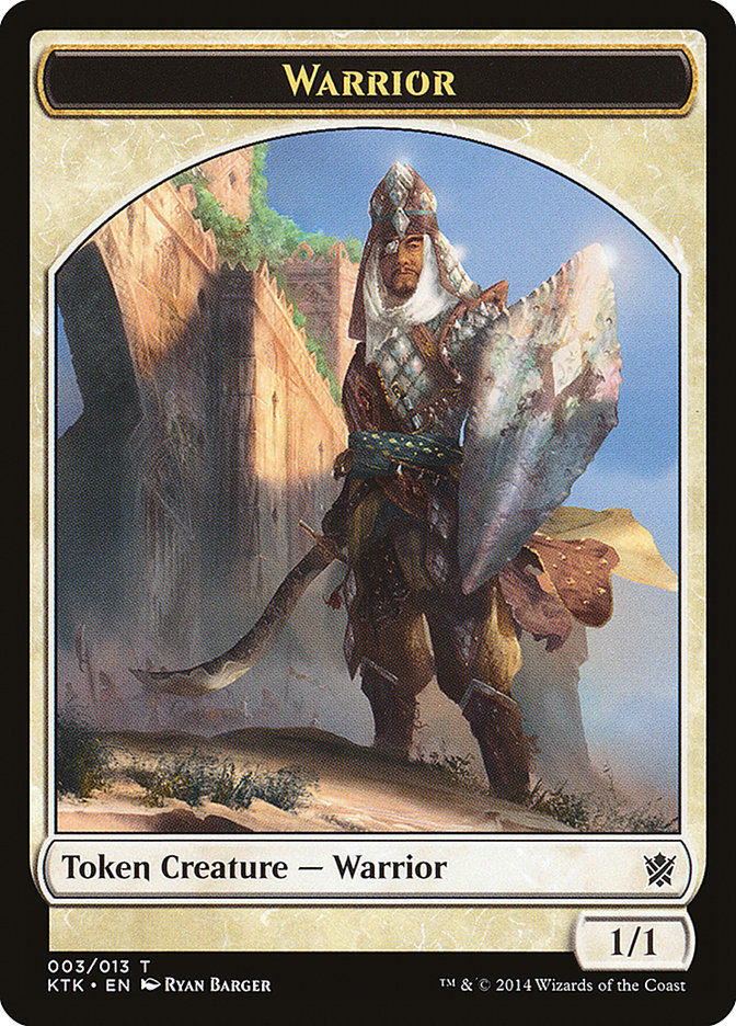 Warrior (003/013) [Khans of Tarkir Tokens] | Exor Games New Glasgow