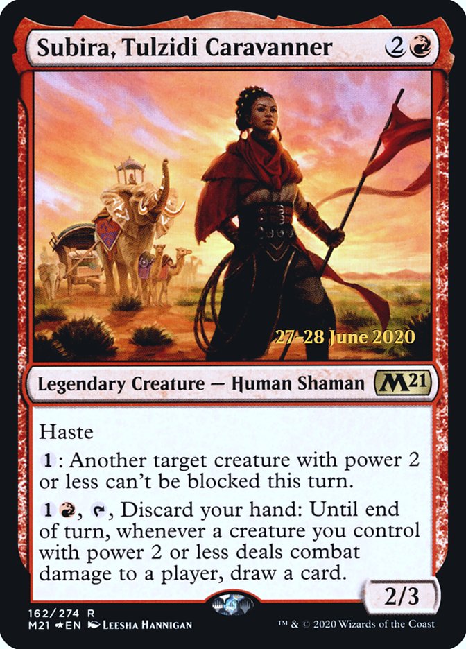 Subira, Tulzidi Caravanner  [Core Set 2021 Prerelease Promos] | Exor Games New Glasgow