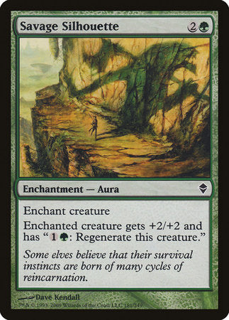 Savage Silhouette [Zendikar] | Exor Games New Glasgow