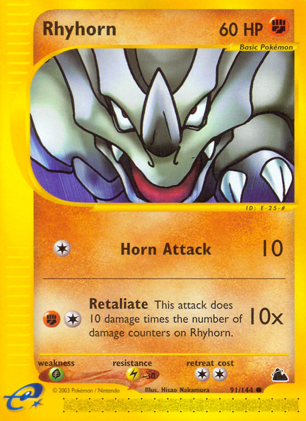 Rhyhorn (91/144) [Skyridge] | Exor Games New Glasgow