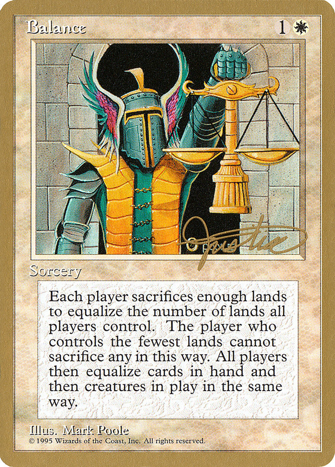 Balance (Mark Justice) [Pro Tour Collector Set] | Exor Games New Glasgow