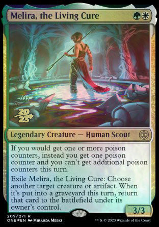 Melira, the Living Cure [Phyrexia: All Will Be One Prerelease Promos] | Exor Games New Glasgow