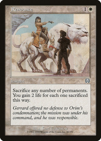 Renounce [Mercadian Masques] | Exor Games New Glasgow