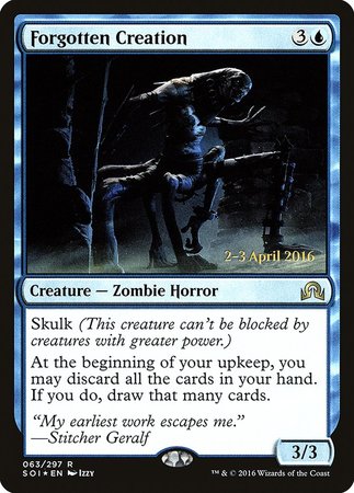 Forgotten Creation [Shadows over Innistrad Promos] | Exor Games New Glasgow