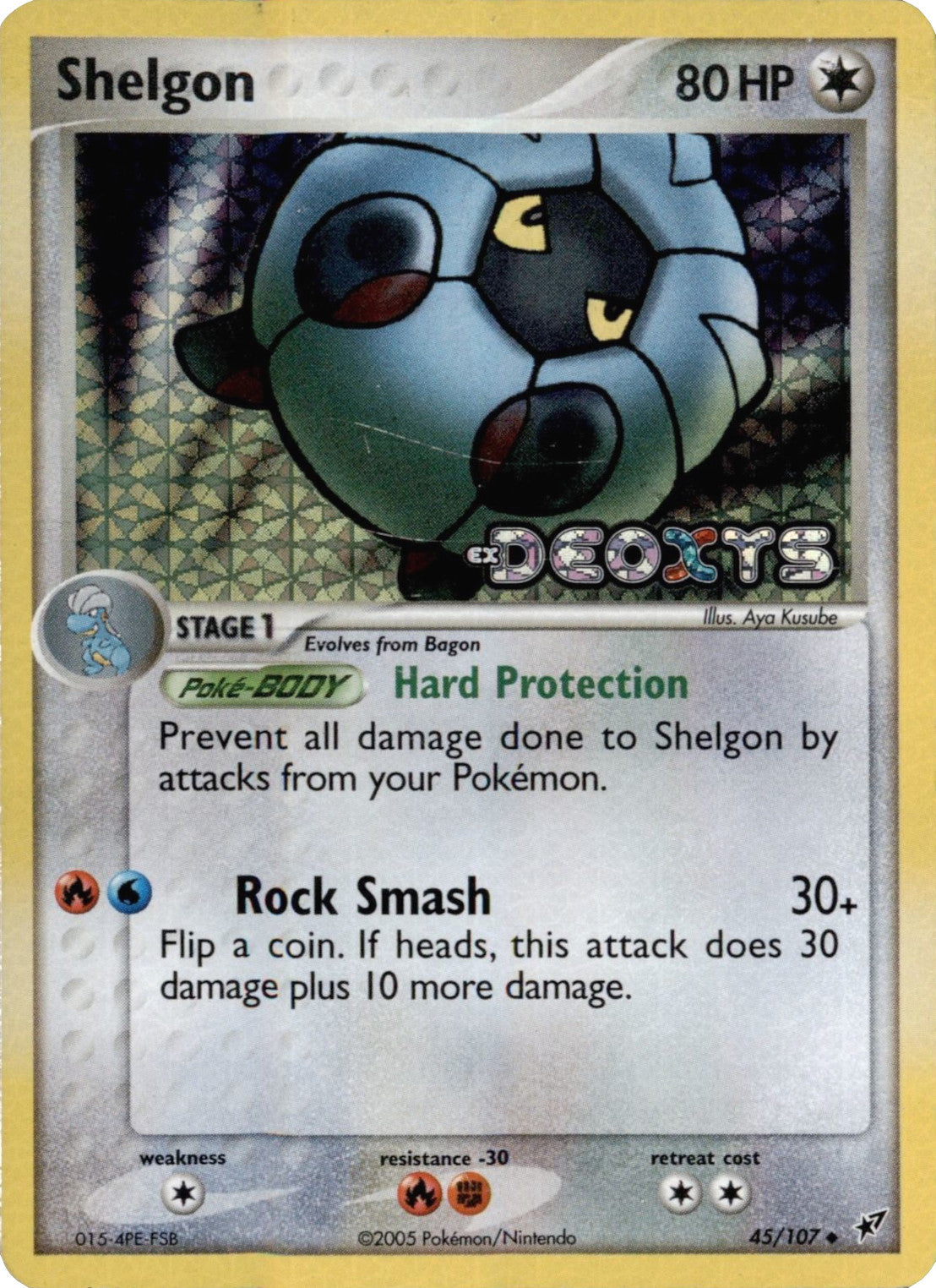 Shelgon (45/107) (Stamped) [EX: Deoxys] | Exor Games New Glasgow