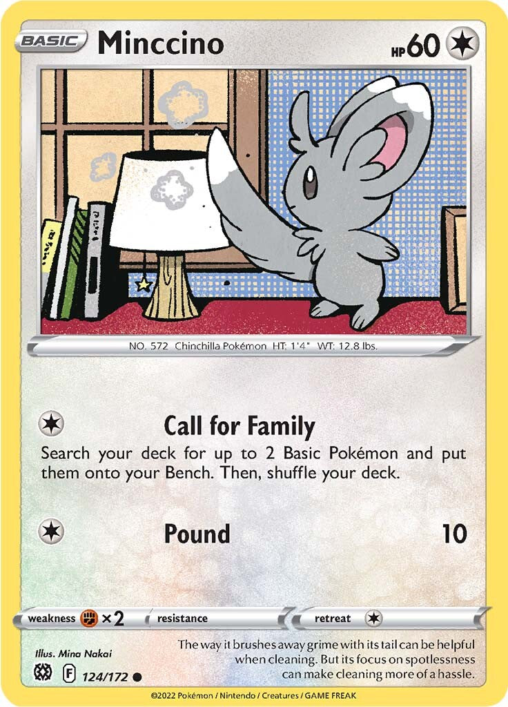 Minccino (124/172) [Sword & Shield: Brilliant Stars] | Exor Games New Glasgow