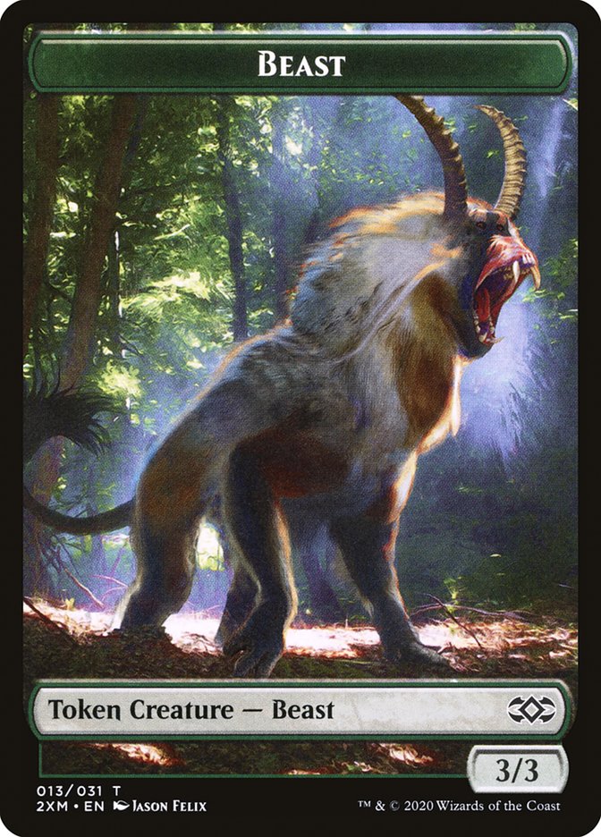 Beast Token [Double Masters] | Exor Games New Glasgow