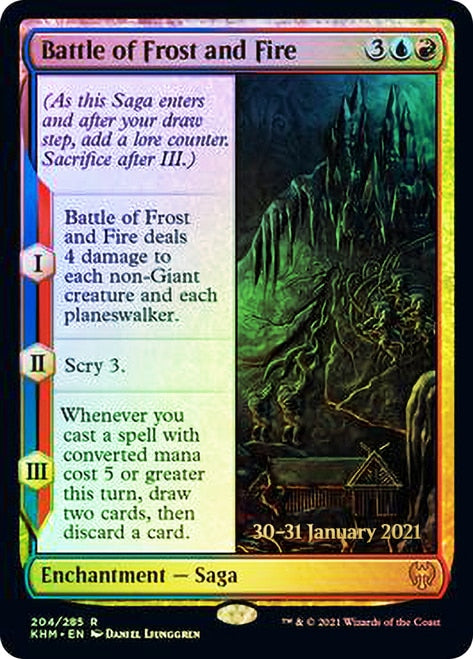 Battle of Frost and Fire [Kaldheim Prerelease Promos] | Exor Games New Glasgow