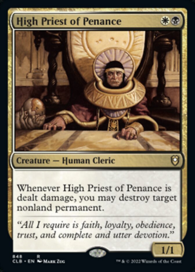 High Priest of Penance [Commander Legends: Battle for Baldur's Gate] | Exor Games New Glasgow