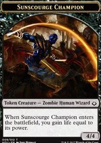 Sunscourge Champion // Cat Double-sided Token [Hour of Devastation Tokens] | Exor Games New Glasgow
