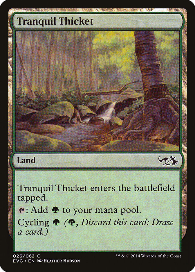 Tranquil Thicket (Elves vs. Goblins) [Duel Decks Anthology] | Exor Games New Glasgow