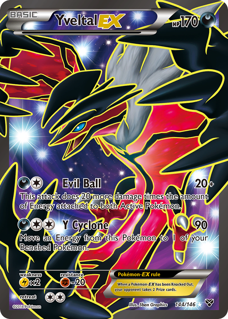 Yveltal EX (144/146) [XY: Base Set] | Exor Games New Glasgow