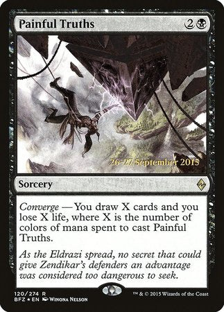 Painful Truths [Battle for Zendikar Promos] | Exor Games New Glasgow