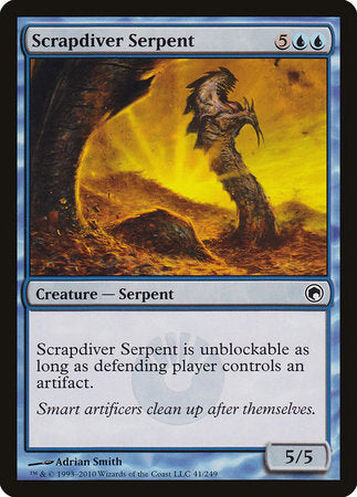 Scrapdiver Serpent [Scars of Mirrodin] | Exor Games New Glasgow