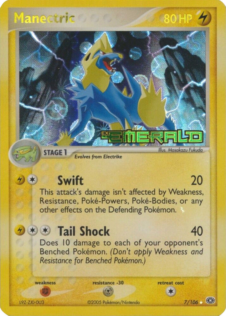 Manectric (7/106) (Stamped) [EX: Emerald] | Exor Games New Glasgow