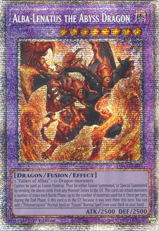 Alba-Lenatus the Abyss Dragon [DIFO-EN035] Starlight Rare | Exor Games New Glasgow