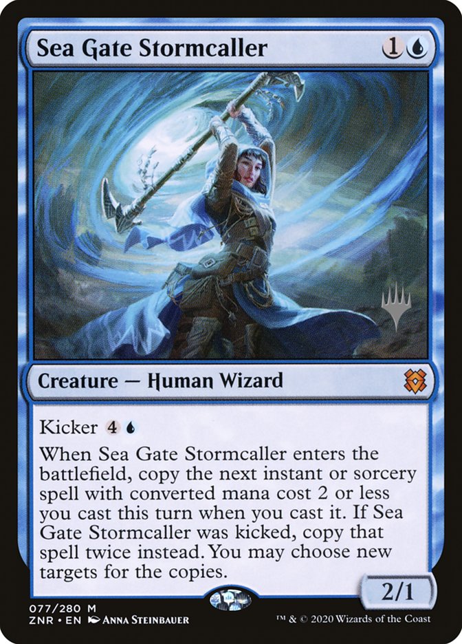 Sea Gate Stormcaller (Promo Pack) [Zendikar Rising Promos] | Exor Games New Glasgow