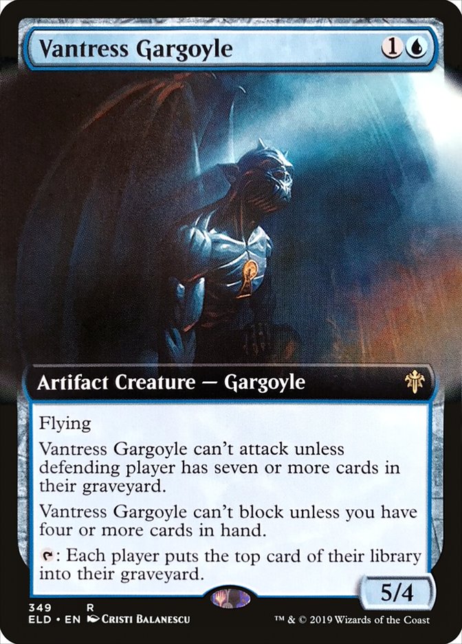 Vantress Gargoyle (Extended Art) [Throne of Eldraine] | Exor Games New Glasgow