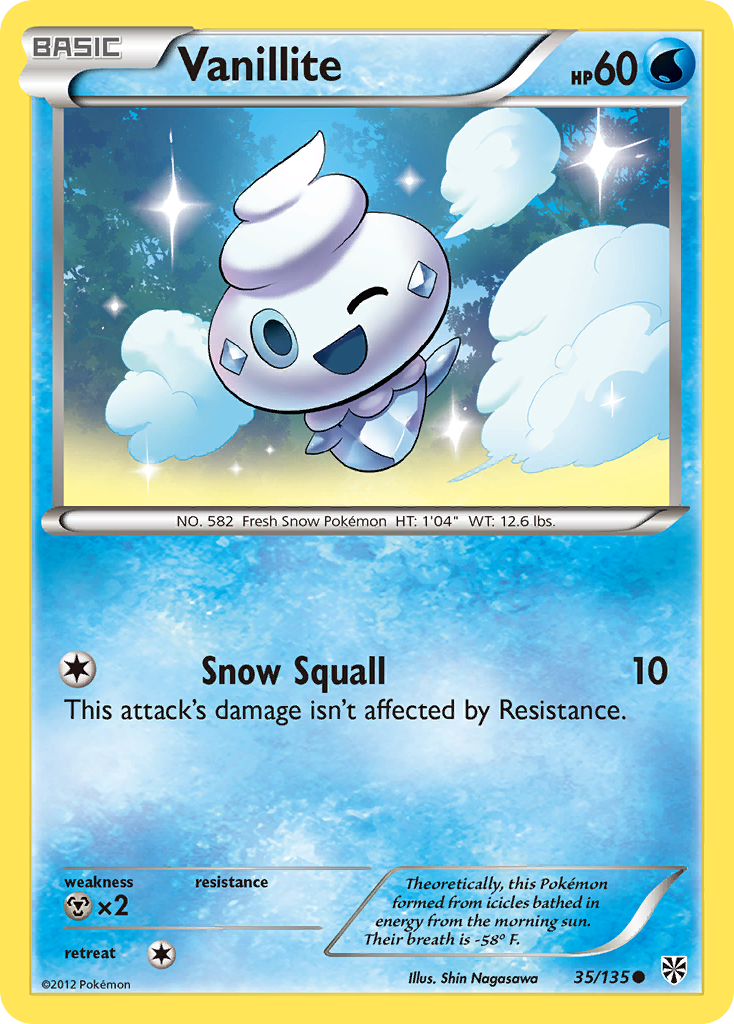 Vanillite (35/135) [Black & White: Plasma Storm] | Exor Games New Glasgow