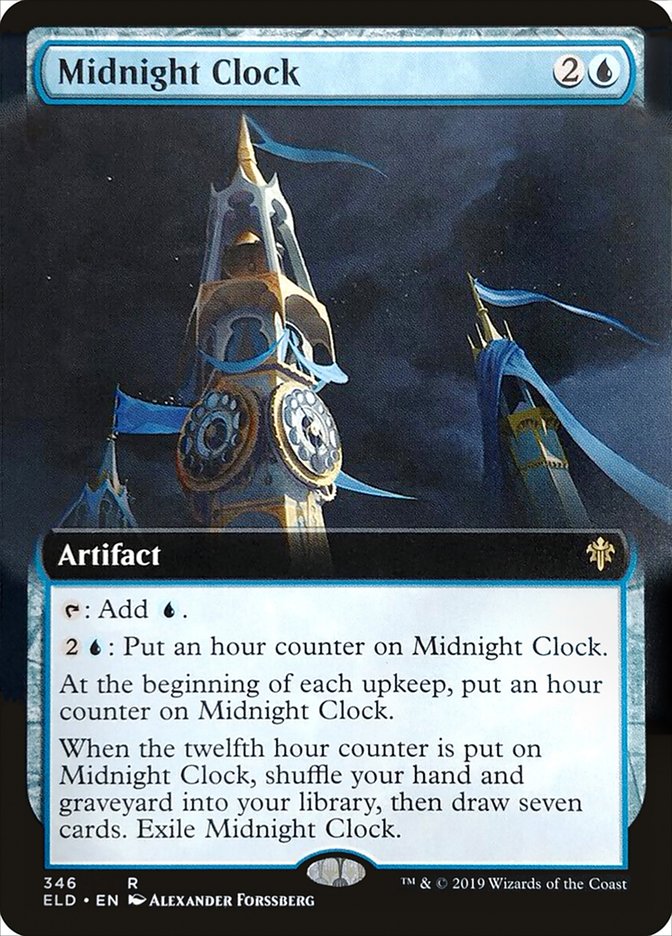 Midnight Clock (Extended Art) [Throne of Eldraine] | Exor Games New Glasgow