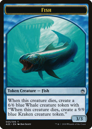 Fish // Kraken Double-sided Token [Masters 25 Tokens] | Exor Games New Glasgow