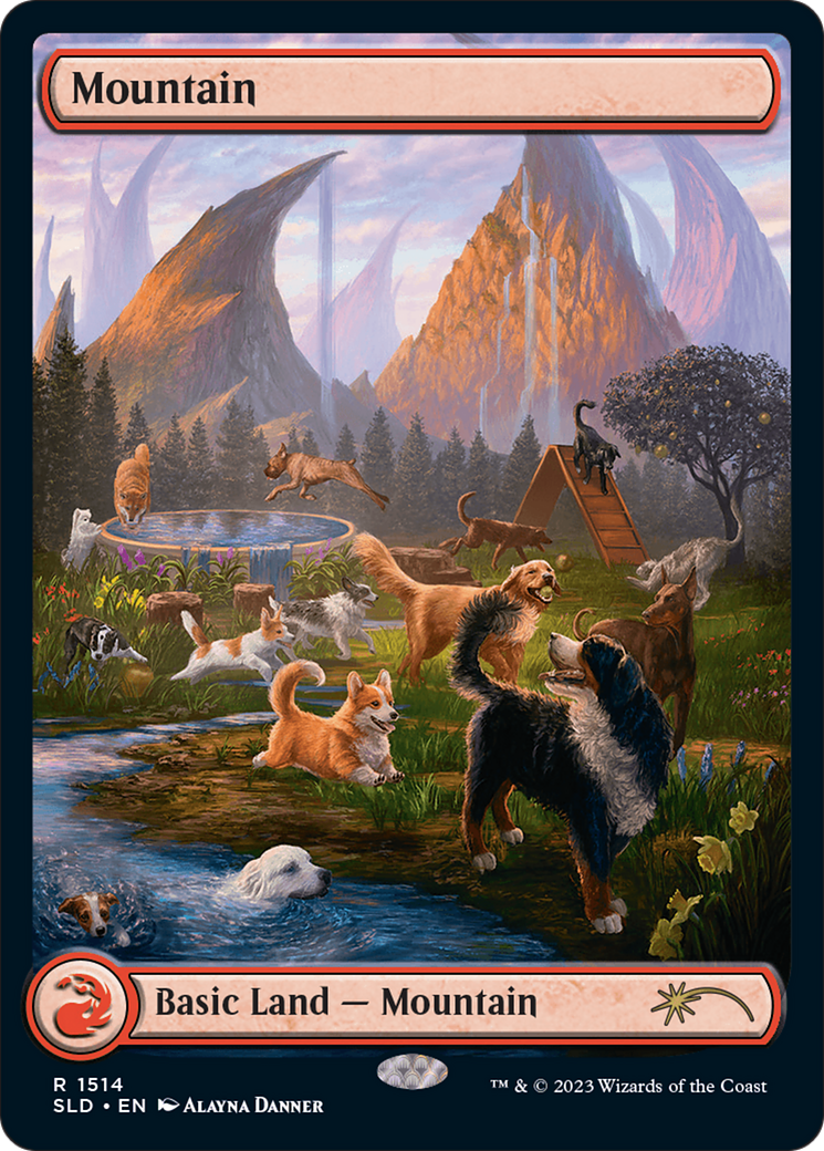 Mountain (1514) [Secret Lair Commander Deck: Raining Cats and Dogs] | Exor Games New Glasgow