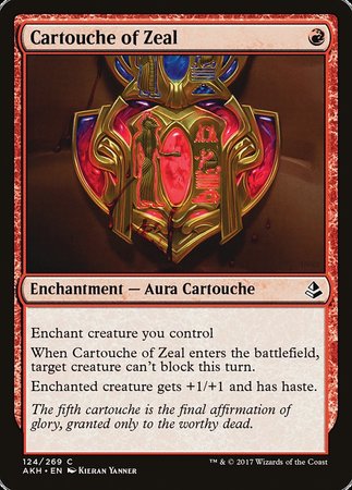 Cartouche of Zeal [Amonkhet] | Exor Games New Glasgow