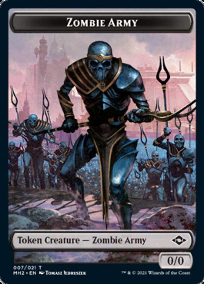 Zombie Army Token [Modern Horizons 2 Tokens] | Exor Games New Glasgow