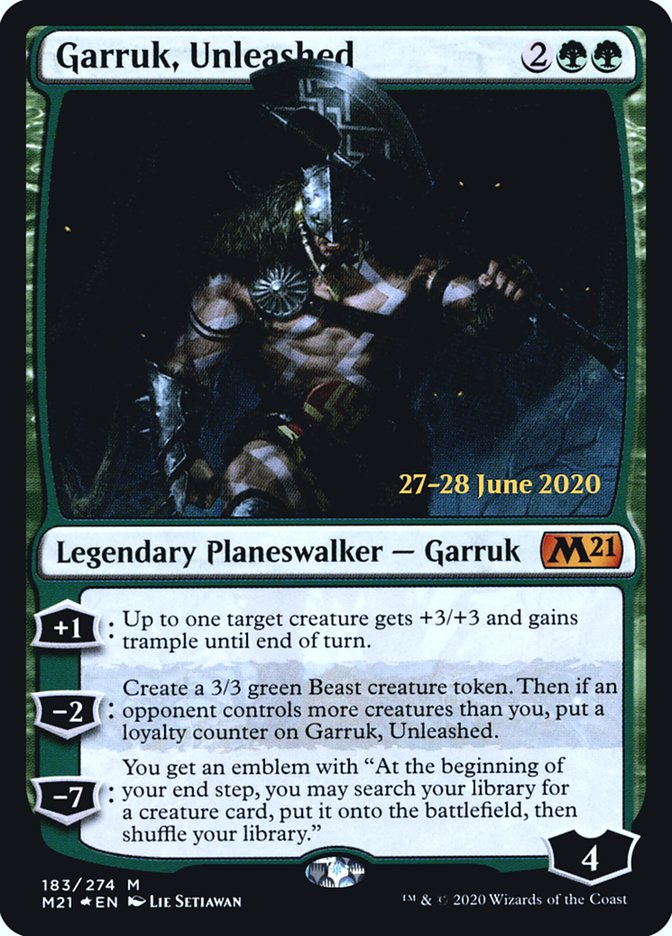 Garruk, Unleashed  [Core Set 2021 Prerelease Promos] | Exor Games New Glasgow