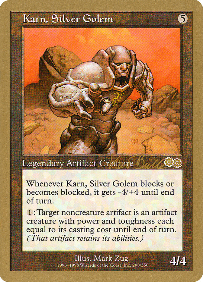 Karn, Silver Golem (Kai Budde) [World Championship Decks 1999] | Exor Games New Glasgow