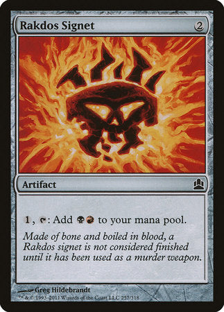 Rakdos Signet [Commander 2011] | Exor Games New Glasgow