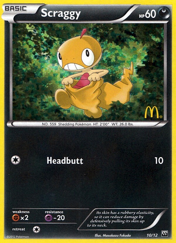 Scraggy (10/12) [McDonald's Promos: 2012 Collection] | Exor Games New Glasgow