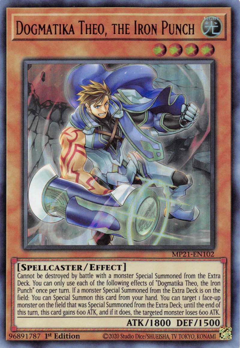 Dogmatika Theo, the Iron Punch [MP21-EN102] Ultra Rare | Exor Games New Glasgow