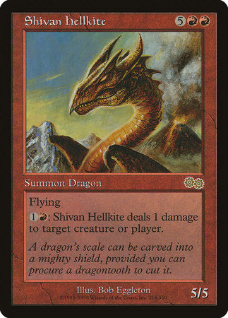 Shivan Hellkite [Urza's Saga] | Exor Games New Glasgow