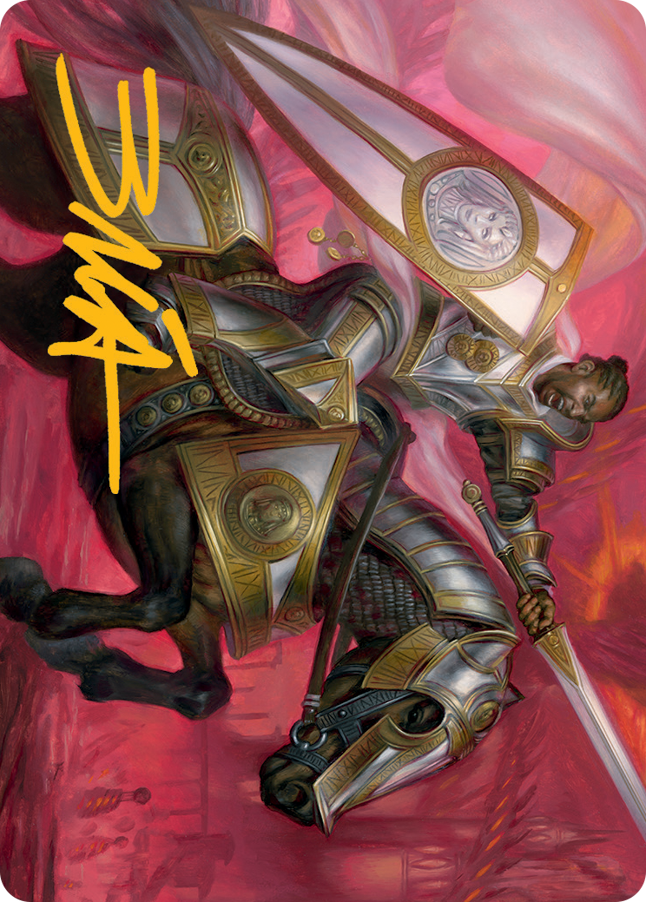 Sigiled Sentinel Art Card (Gold-Stamped Signature) [March of the Machine Art Series] | Exor Games New Glasgow