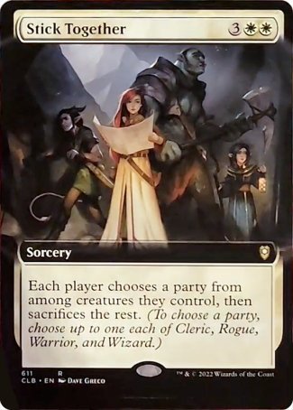 Stick Together (Extended Art) [Commander Legends: Battle for Baldur's Gate] | Exor Games New Glasgow