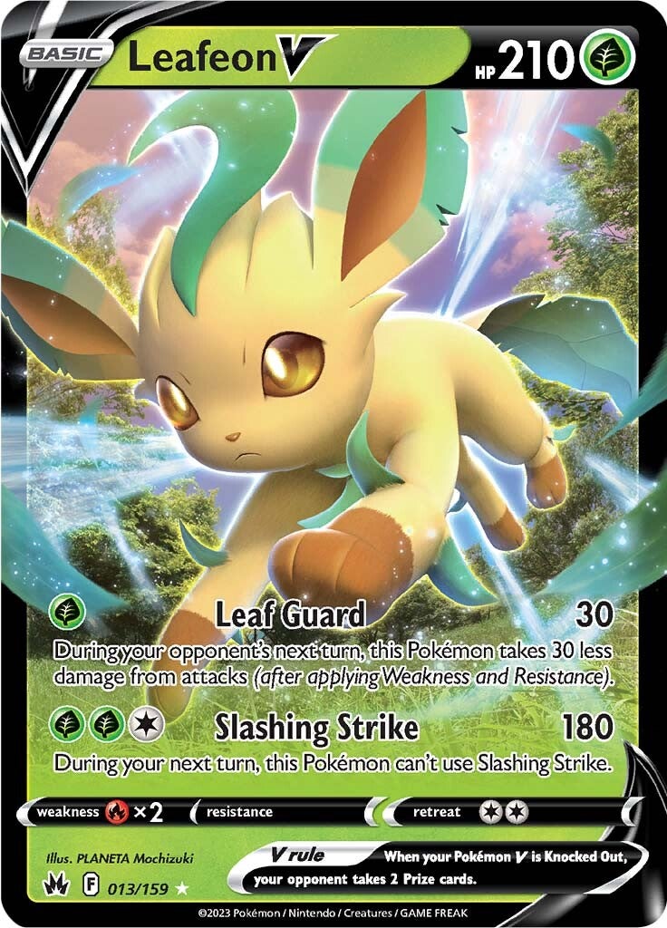 Leafeon V (013/159) [Sword & Shield: Crown Zenith] | Exor Games New Glasgow