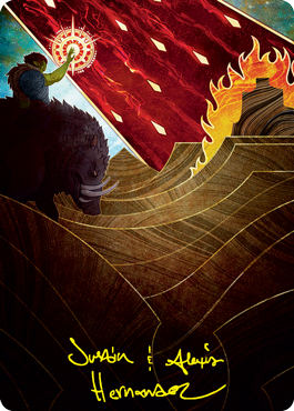 Stone Rain Art Card (Gold-Stamped Signature) [Strixhaven: School of Mages Art Series] | Exor Games New Glasgow