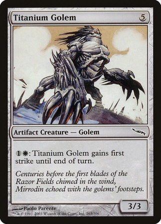 Titanium Golem [Mirrodin] | Exor Games New Glasgow