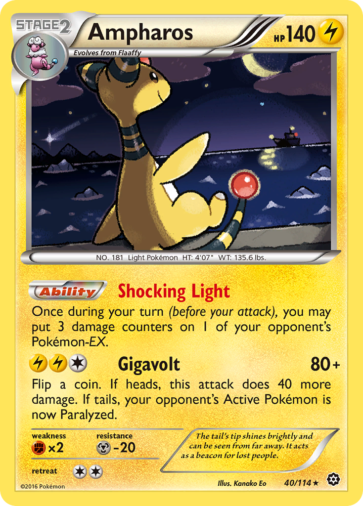 Ampharos (40/114) [XY: Steam Siege] | Exor Games New Glasgow