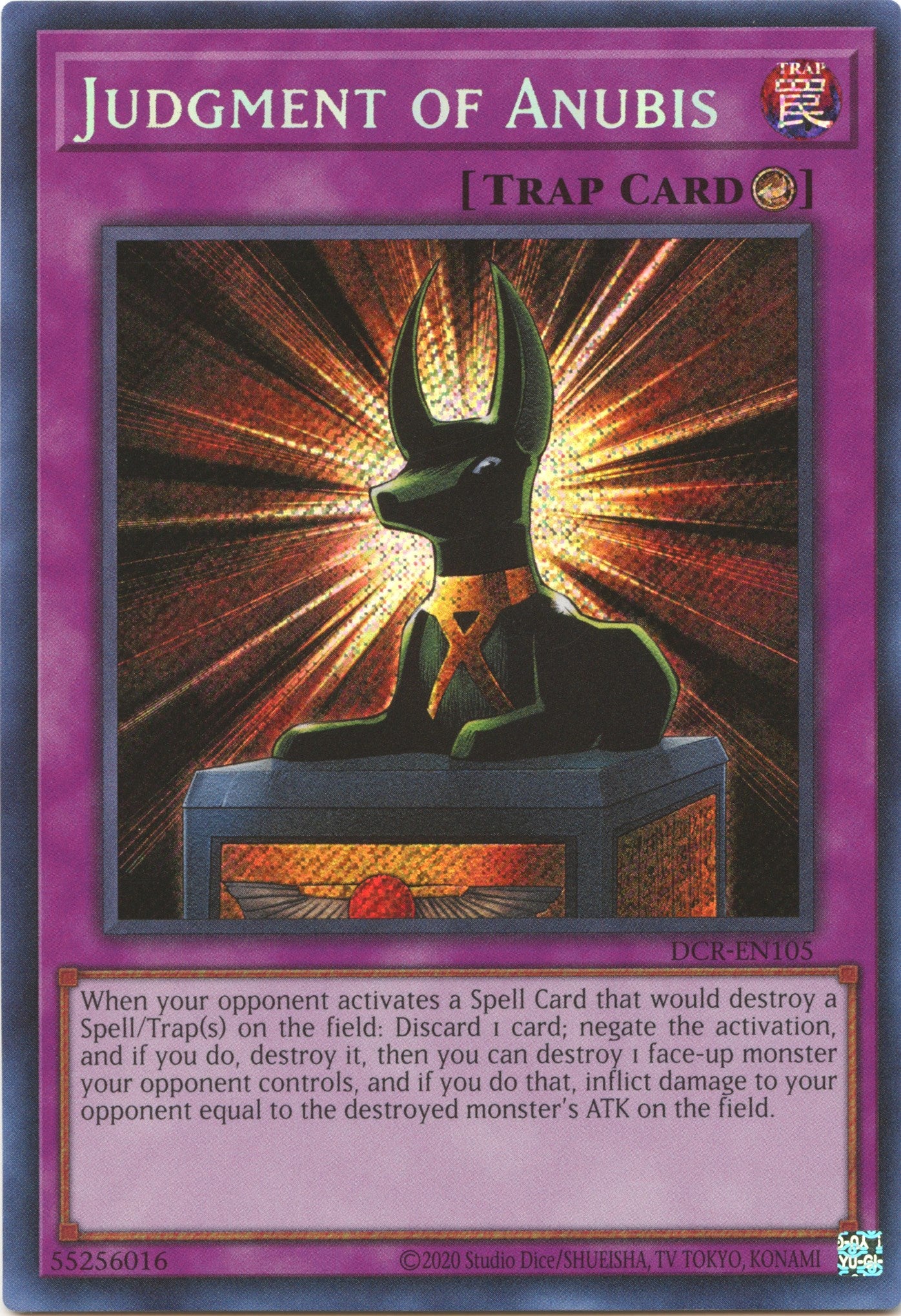 Judgment of Anubis (25th Anniversary) [DCR-EN105] Secret Rare | Exor Games New Glasgow