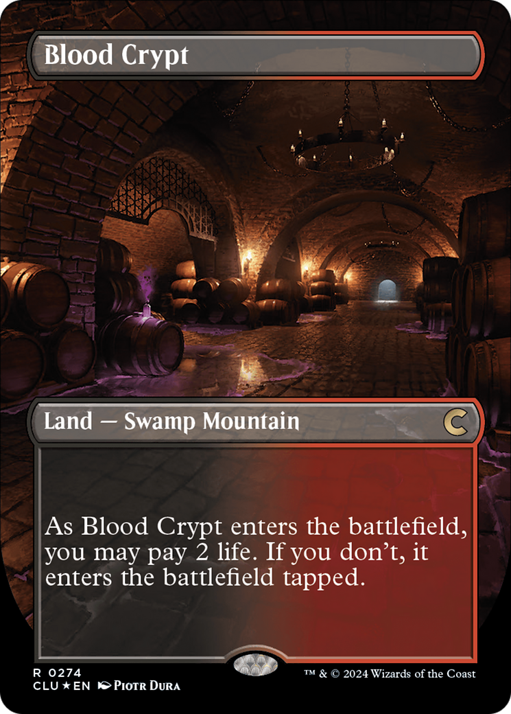 Blood Crypt (Borderless) [Ravnica: Clue Edition] | Exor Games New Glasgow