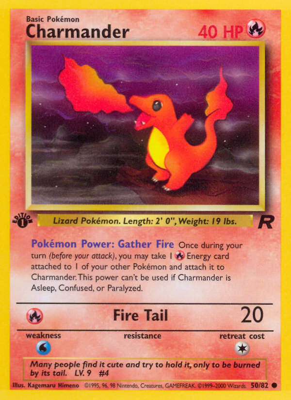 Charmander (50/82) [Team Rocket 1st Edition] | Exor Games New Glasgow