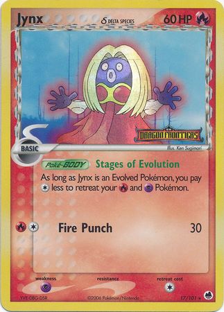 Jynx (17/101) (Delta Species) (Stamped) [EX: Dragon Frontiers] | Exor Games New Glasgow