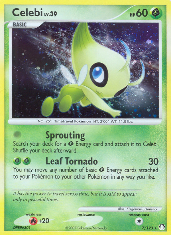 Celebi (7/123) [Diamond & Pearl: Mysterious Treasures] | Exor Games New Glasgow