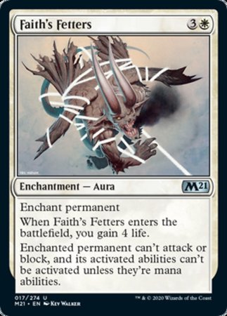 Faith's Fetters [Core Set 2021] | Exor Games New Glasgow