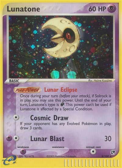 Lunatone (8/100) [EX: Sandstorm] | Exor Games New Glasgow