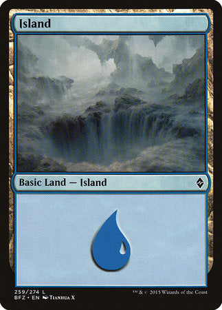 Island (259) [Battle for Zendikar] | Exor Games New Glasgow