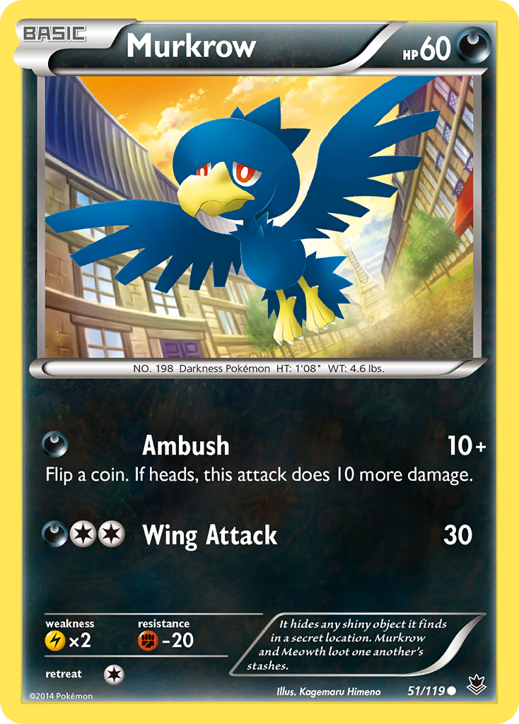 Murkrow (51/119) [XY: Phantom Forces] | Exor Games New Glasgow